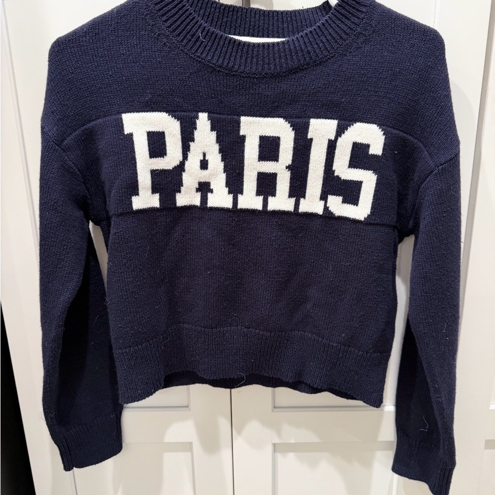 GB Girls Navy and White Sweater